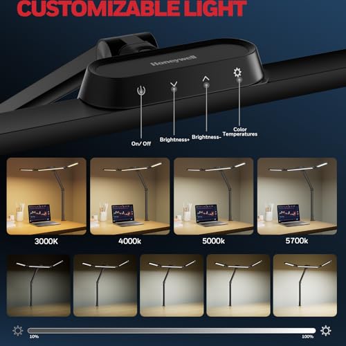 Honeywell HJ3B Sunturalux LED Clamp Desk Lamp for Computer Architect - image 4