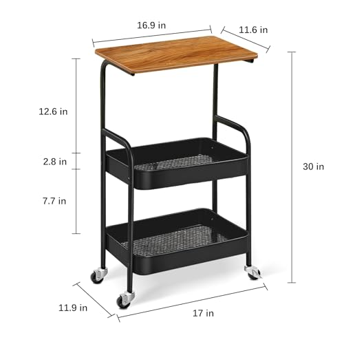 Carrito rodante con mesa de madera - 30% de descuento - Image 2