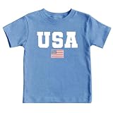 COMIZI 4th of July Shirts Toddler Boys Girls American Flag USA T-Shirt Kids Patriotic Tee Tops