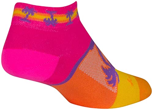 SockGuyTropical S/M Women's 1" Socks, Tropical, Small-Medium