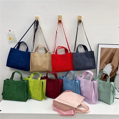 Corduroy Tote Bag Retro Messenger Crossbody Bags Purse Casual Women Handbags Shoulder Bag Multiple Color Available2