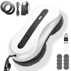 Robot Window Cleaner,Dual Water Spray,5600Pa Window Cleaning Robot
