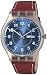 Swatch Originals Vent Bralant Blue Dial Leather Strap Men's Watch SUOK709