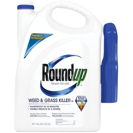 Amazon Com Roundup 5003080 Weed And Grass Killer Iii Ready To Use Trigger Spray 24 Ounce Patio Lawn Garden