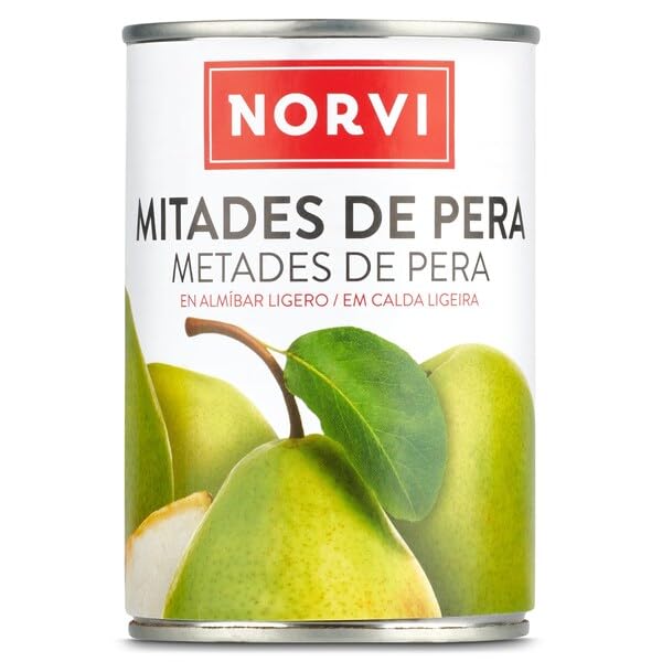 Pera en almíbar Norvi Lata, 240g