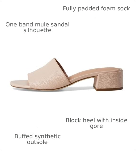 Image of Cole Haan womens Calli Single Band Block Heel Sandal 40 Mm