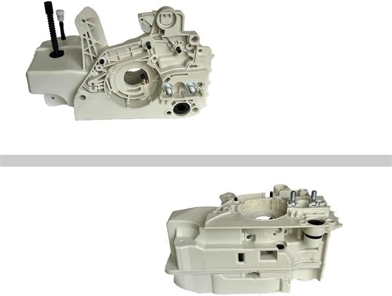 Oil Fuel Tank Crankcase Housing with Oil Fuel Cap Assembly Replacement Compatible for Stihl 021 MS210 023 MS230 025 MS250 Chainsaw, White