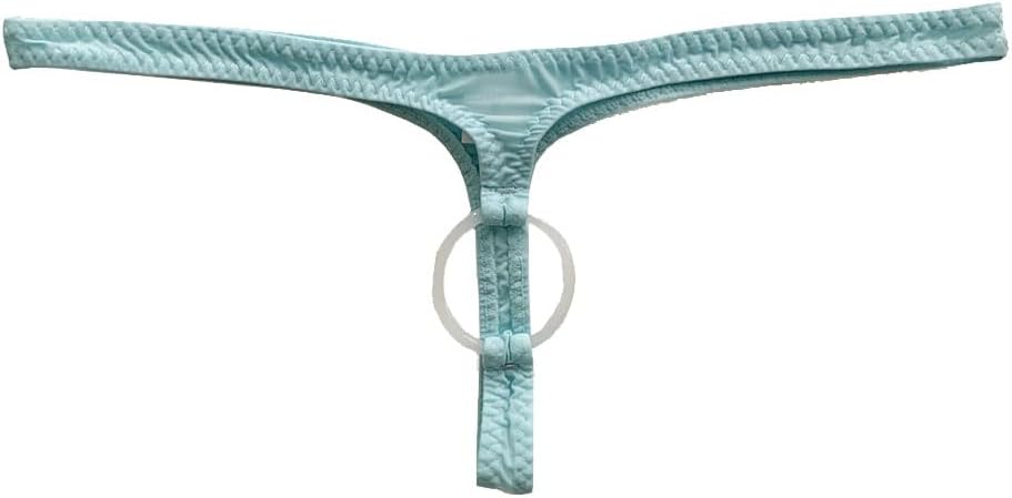 Men's Sexy Thong Bikini Hole Briefs Comfortable Breathable Nylon Underwear - Image 2