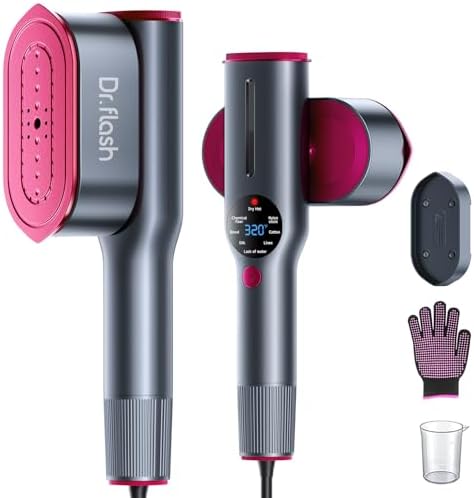 DRFLASH 2-in-1 Steamer & Iron for Clothes,15s Fast...