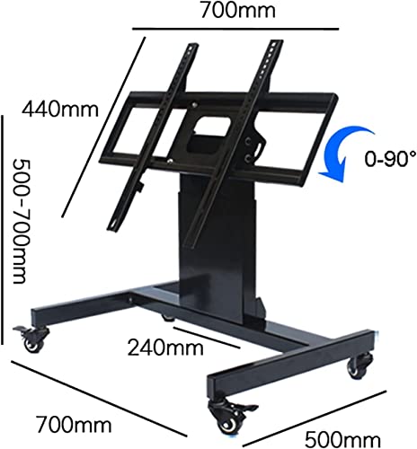 Soporte móvil para TV con ruedas y soporte inclinable 32-70 pulg miniatura 2