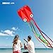 Doinfly 3 Piece Set Butterfly Delta Octopus Kites for Kids and Adults，Easy to Fly for Outdoor Adults Children Line Kite for Kids Toy (Delta Blue Butterfly red Octopus, 3)