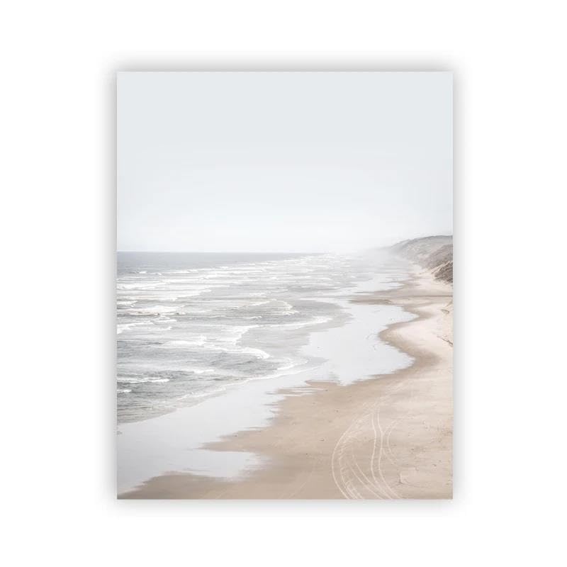 Images murales de paysage de plage pour illuminer un salon sombre et minimaliste