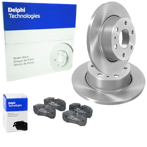 DELPHI Bremsscheiben 296mm + Beläge hinten passend für DAILY 4 5 6
