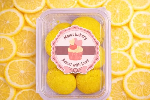 Image of MOM'S BAKERY Crunchy Lemon Cookies 200 gm-Soft, Chewy & Freshly Baked Snack Treats | Lemon flavor cookies, T45 Flour, Butter, Sugar, Vanilla Essence | Healthy & High Fiber for Cravings for Tea Time