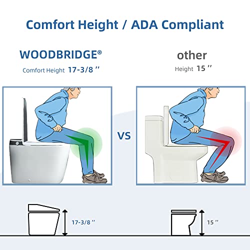 Woodbridge B0930-S Smart Bidet Toilet,1.28 Gpf Dual Flush thumb #9