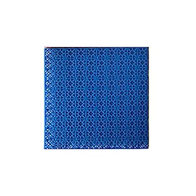 XLIHAWY Interlocking Floor Mat, Non-Slip Splicing Waterproof Drainage Tile, Outdoor Modular Deck Tile for Deck Patio Garage (Color : Blue, Size : 25x25cm/64pcs)