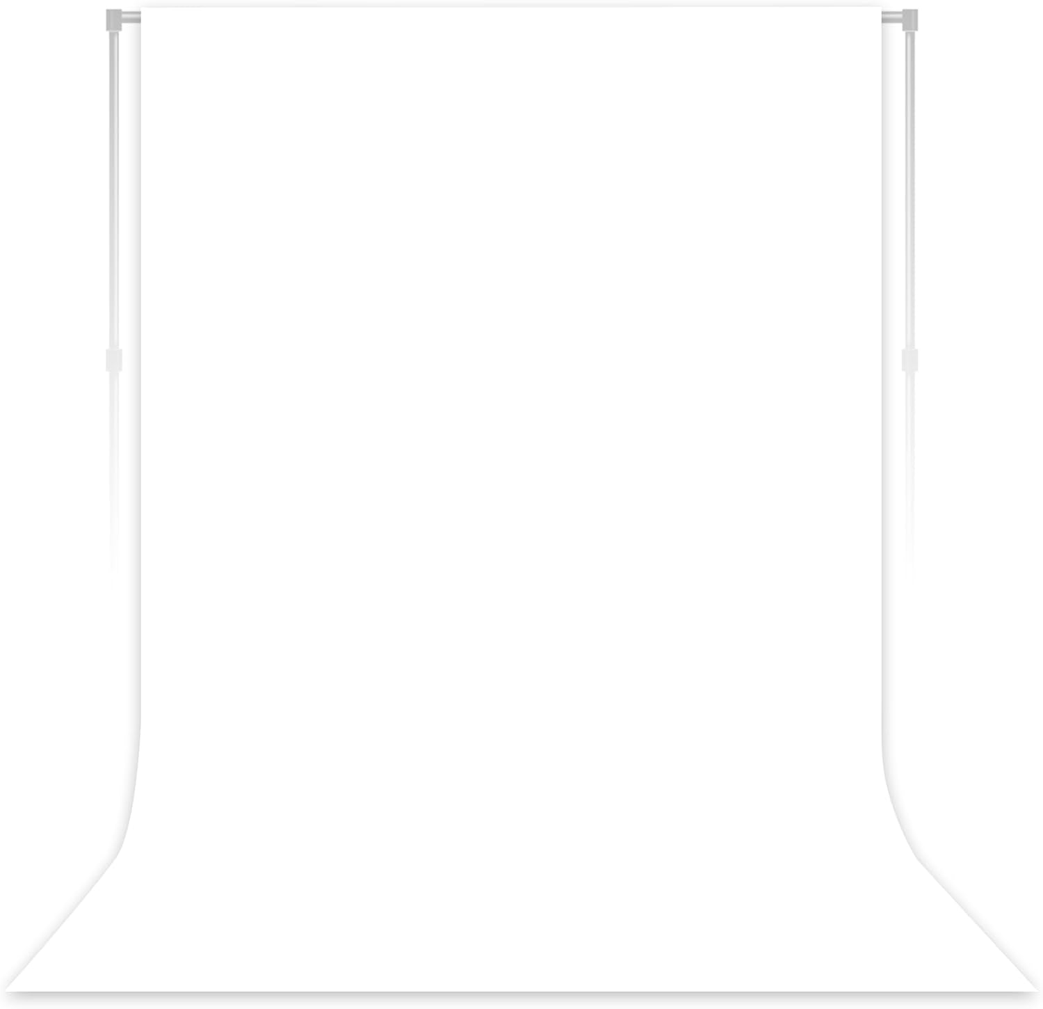 White Backdrop for Photoshoot, Professional Photo Backdrop Background Curtain for Product Photography?Portraits, Wedding, Party, Live Streaming Video Recording 5X7 FT (Background Only)