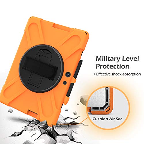 Coque pour Surface Pro X orange antichoc qui résout les problèmes de casse en déplacement