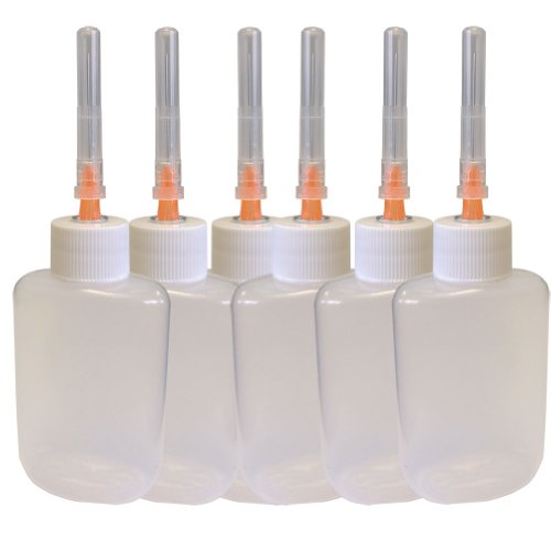 IPS Gordon Glass® Applicator Bottle with 25ga Stainless Steel Needle - 6 Pack