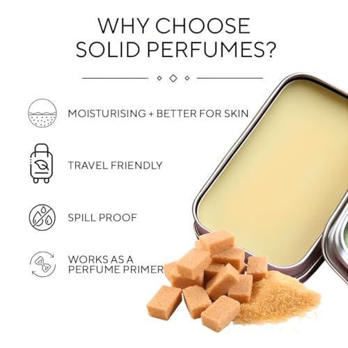 Blur India Smells Like Fresh Cut Flowers™ Solid Perfume | Blur India | Floral Rose, Brown Sugar, Frangipani Fragrance | Alcohol Free | Perfume Primer | Safe For Skin