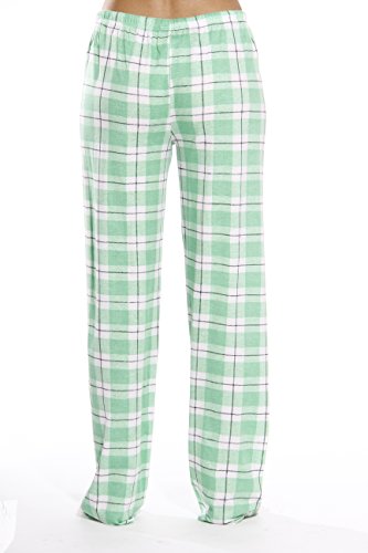 Image of Just Love Women's 100% Cotton Plaid Pajama Pants, Jersey Knit Sleep and Lounge PJ Bottoms