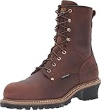 Men's Carolina 8' Steel Toe Logger Boots, COPPER, 11
