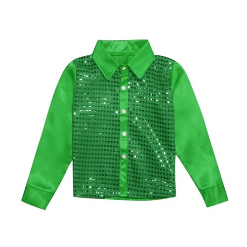 Camisa de Manga Larga Niño Niña Camisa Hip Hop Top con