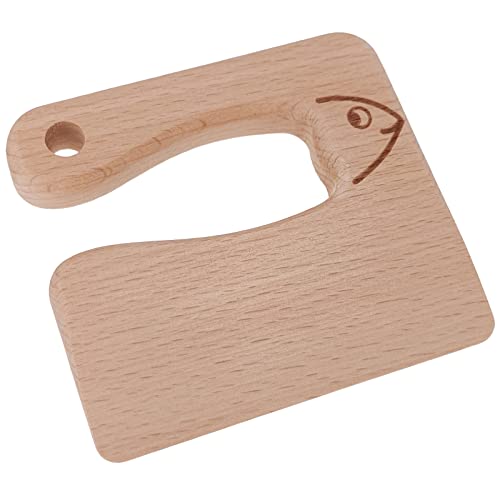 Wooden Kids Knife, Yeebline Wooden Handmade Children Knife For Safe Cutting Fruits And Vegetables, Fish Shape Wooden Kids Kitchen Chopper Tools (Wooden) #TOP13