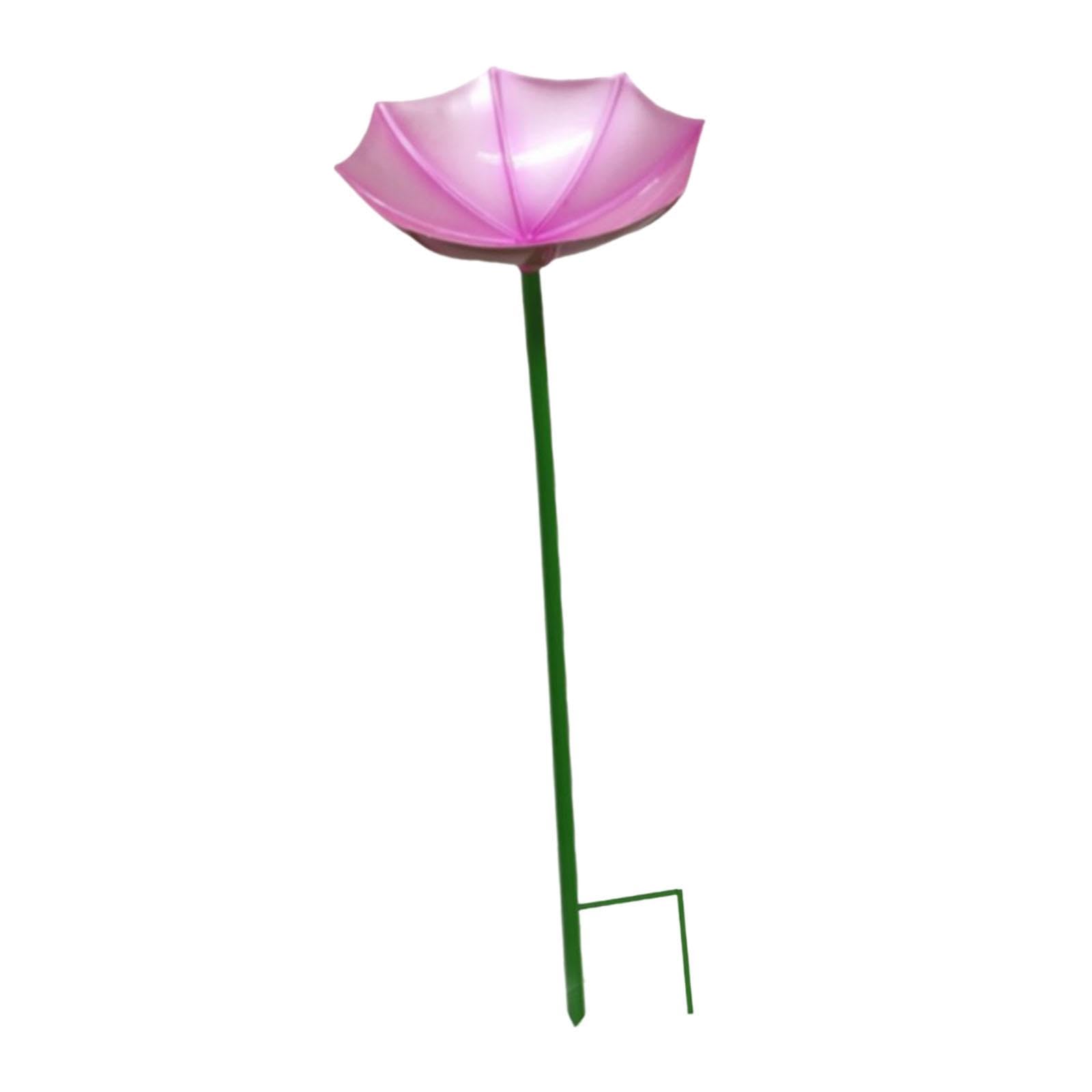 Bird Drinker Decorative Easy to Use Bird Bath for Outdoor Courtyard Backyard Pink | Home & Garden | Yard, Garden & Outdoor Living | Bird & Wildlife Accessories | Birdbaths-image-19