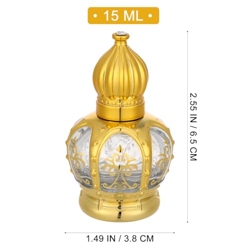 10Pcs Vintage Glass Roller Bottles 15ml Essential Oil Roll Bottles Refillable Container for Essential Oils, Perfume, Massage Oils2