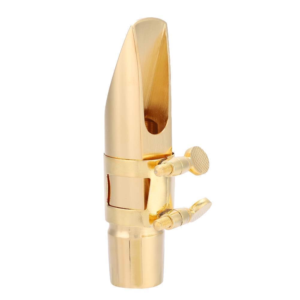Boquilla de lat¡§?n Sax 8c Boquilla de ¡§|Bano Sax Sax 8c con Tapas de Protecci¡§?n Accesorios para Instrumentos Boquillas Accesorios para Instrumentos de Viento Metal