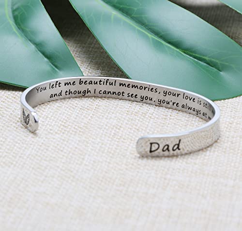 Joycuff Memorial Gifts For Loss Of Father Sympathy Bracelets For Women Memory Bereavement Gifts For Remembrance Dad Memorial Bracelet #TOP3
