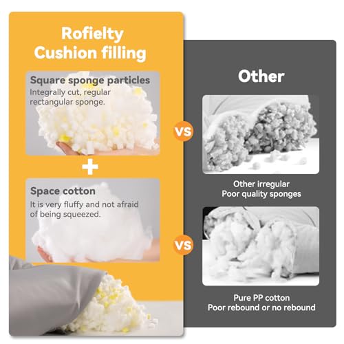 ROFIELTY Custom Bench Cushions, Non-Slip Tufted Swing seat Cushions, Piano Bench /Sofa Cushions, Indoor/Outdoor Patio