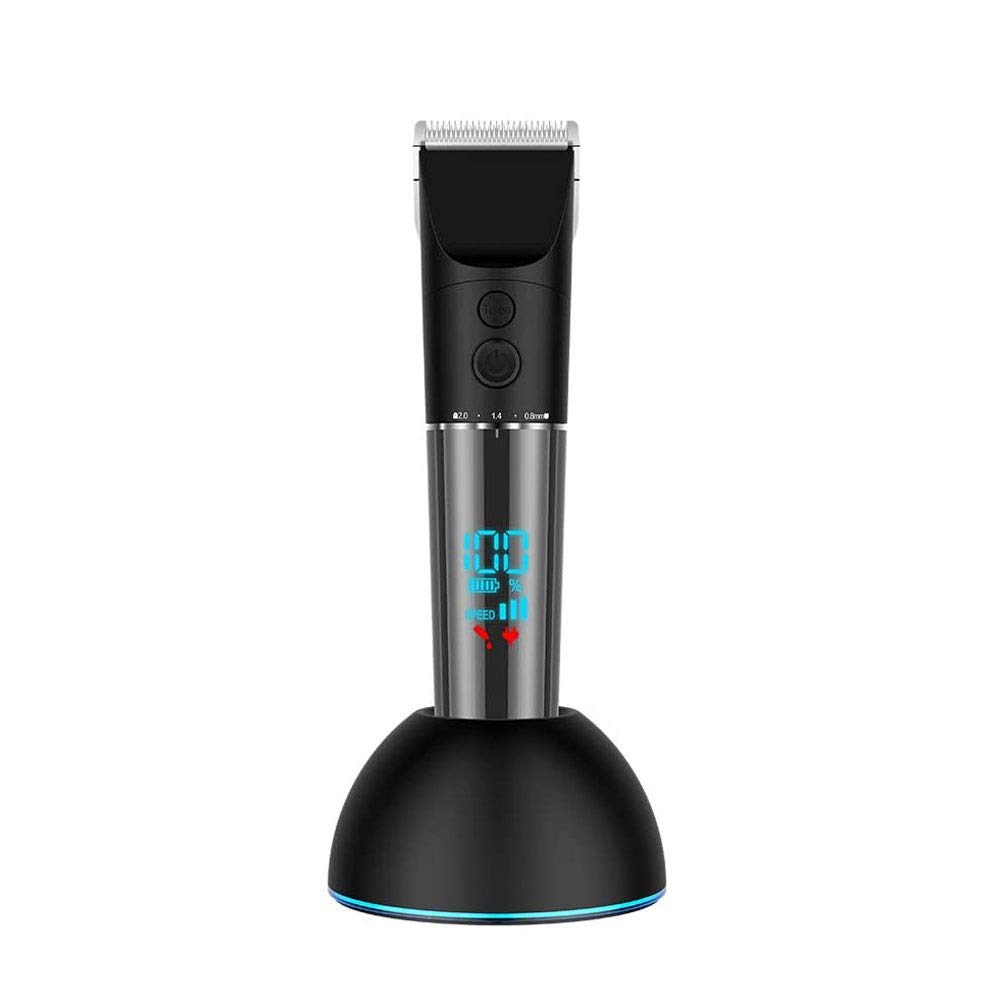 Clippers per Capelli per Uomo, tagliatori per Taglio di Capelli, 4 pettini di Guida, Trimmer Ricaricabili per Capelli Cordless con Supporto di Ricarica, Kit di Taglio dei Capelli per la Famiglia