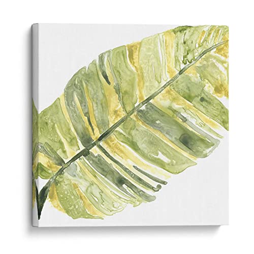 Canvas Lab | Verdant Impressions V by June Erica Vess | 35 x 35 in | Canvas Print Wall Art | Botanical, Coastal, Nature, Tropical | Wall Decor for Bedroom, Living Room or Office