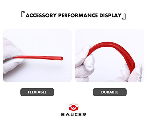 Image of SAUCER Replacement Rubber Earsocks Temple Sleeve Rubber Kit for Oakley Radar EV Advancer | Path(AF) | Pitch | Sunglass