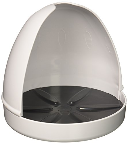 iDesign Plastic Toilet Plunger Holder & Cover, The Una Collection – 6.5" x 6.5" x 7", White - Thumbnail 4