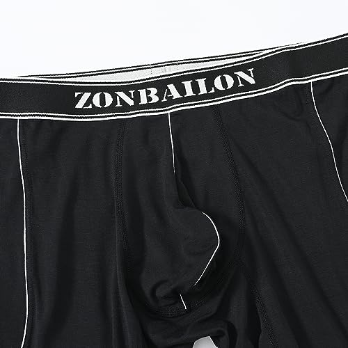ZONBAILIN Mens Thermal Underwear Bamboo Viscose Long Johns Bottoms Base Layer Pants4