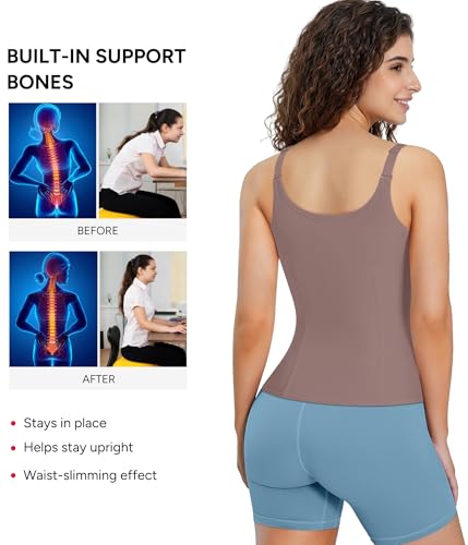 Image of Nebility Waist Trainer for Women Corset Shapewear with Zipper Women's Waist Cincher Tank Top with Adjustable Straps