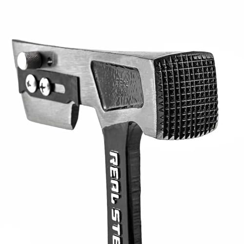 image for Real Steel 28 Oz Steel Roofing Hammer Shingler’s Hatchet Hammer with