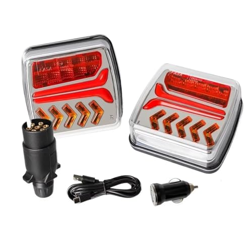 Feux arrière sans fil LED 30M à fixation magnétique puissante 12V 24V