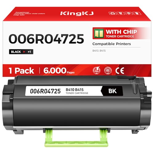 Image of B410 B415 Black 006R04725 Toner Cartridge High Capacity with chip 1-Pack Replacement for 006R04725 Toner Compatible Xerox B410 B410 /DN Versalink B415 B415 /DN Multfunction Printer Ink Laser All-in-One