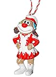 Unbekannt Clown-Orden Schmitzens in rot/weiß | Größe ca. 8cm | Karnevals-Orden Tanzmarie (Tanz-Mariechen)