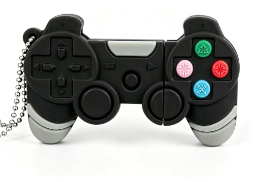 16GB Game Controller USB Flash Drive with Silver Chain