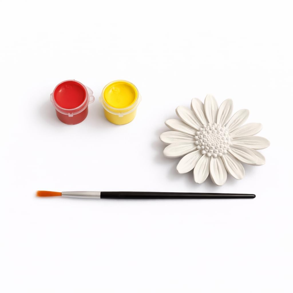 JECOLOP 3D DIY Painting Kit for Kids Paint Your Own DIY Figurine Craft Set Art & Craft Kit with Colors & Brush-Multiple Themes Creative Birthday Gift for Boys & Girls Age 6-12, 8-10 (Daisy)