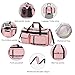 MAXTOP Travel Duffle Bag for Women,Carry On Tote Weekender Overnight Duffel Gym Bag with Shoe Compartment & Wet Pocket,Pink