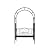 1. GO Steel Garden Arch with Seat for 2 People, 6'9" High x 3'9" Wide, Garden Arbor for Various Climbing Plant, Outdoor Garden Lawn Backyard