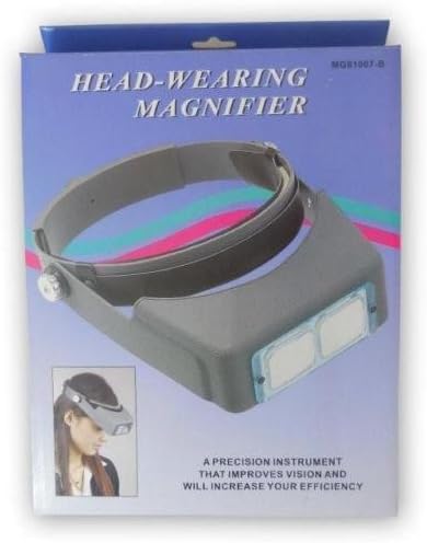 Acrylic Optivisor Head Watch Repair Glasses Magnifying Eye Loupe 1.5X/2X/2.5X/3.5X