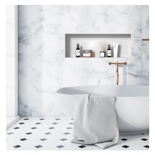 Support mural en acier inoxydable blanc Lar Capaci 92x32cm