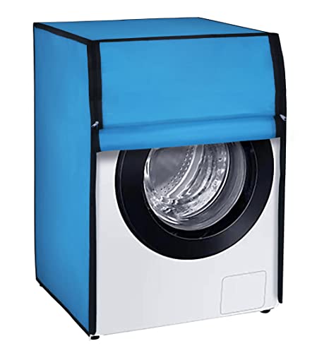 Image of Amazon Brand - Umi. Front Load Washing Machine Cover Suitable for Bosch 5.5 Kg, 6 Kg (50cmsX63cmsX81cms, SKY BLUE)